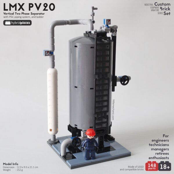 Custom Brick Set - Vertical Two Phase Separator LMX PV20