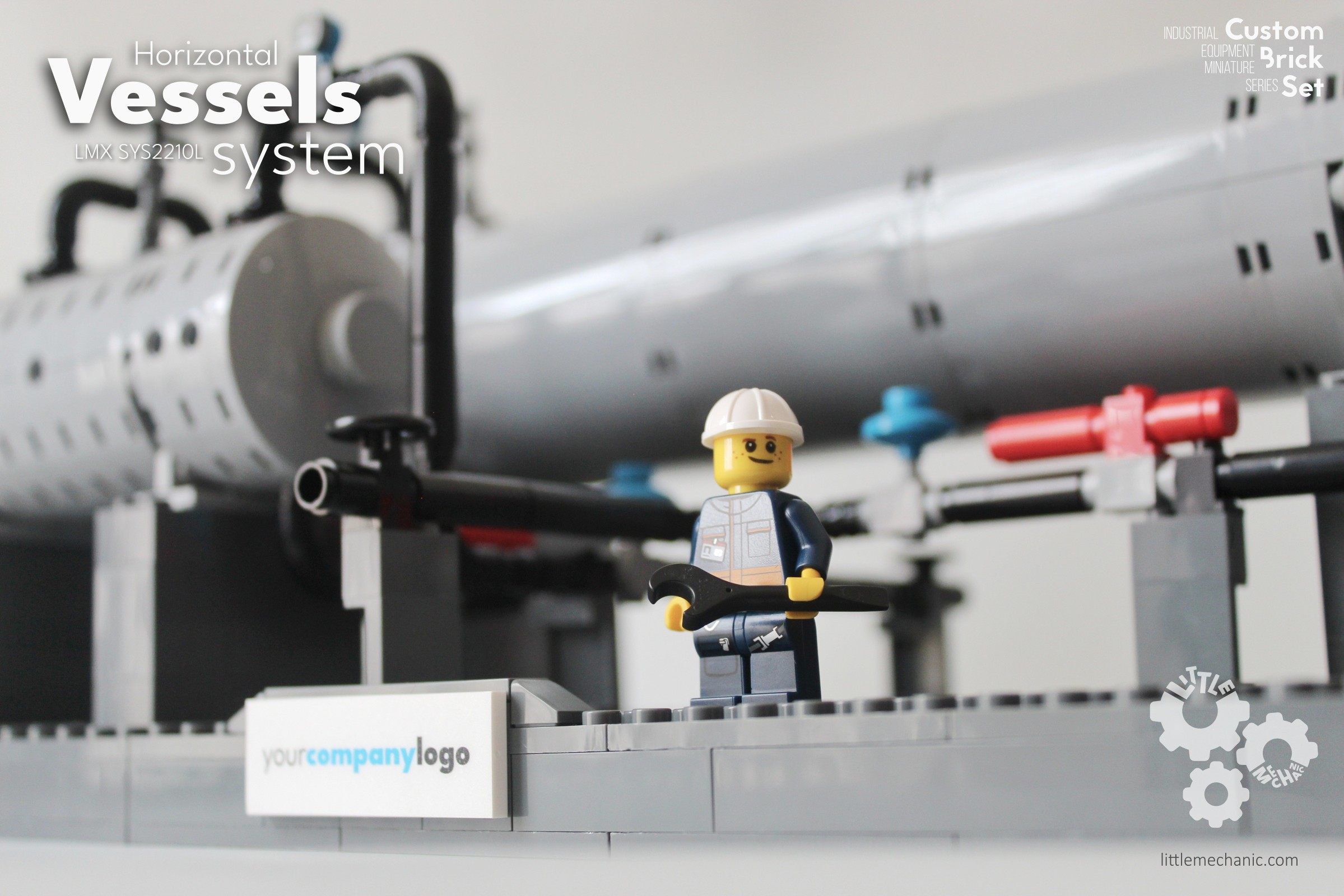 Custom Brick Set - Horizontal Vessels System LMX SYS2210L - Gambar 2